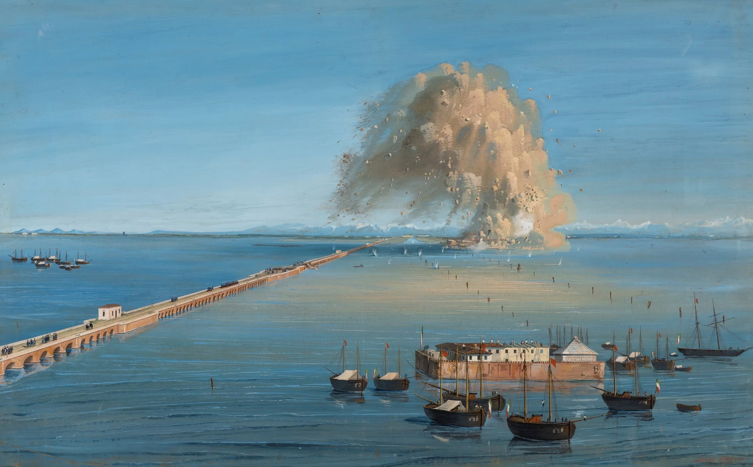 Lo scoppio di una mina a San Giuliano nel 1849
